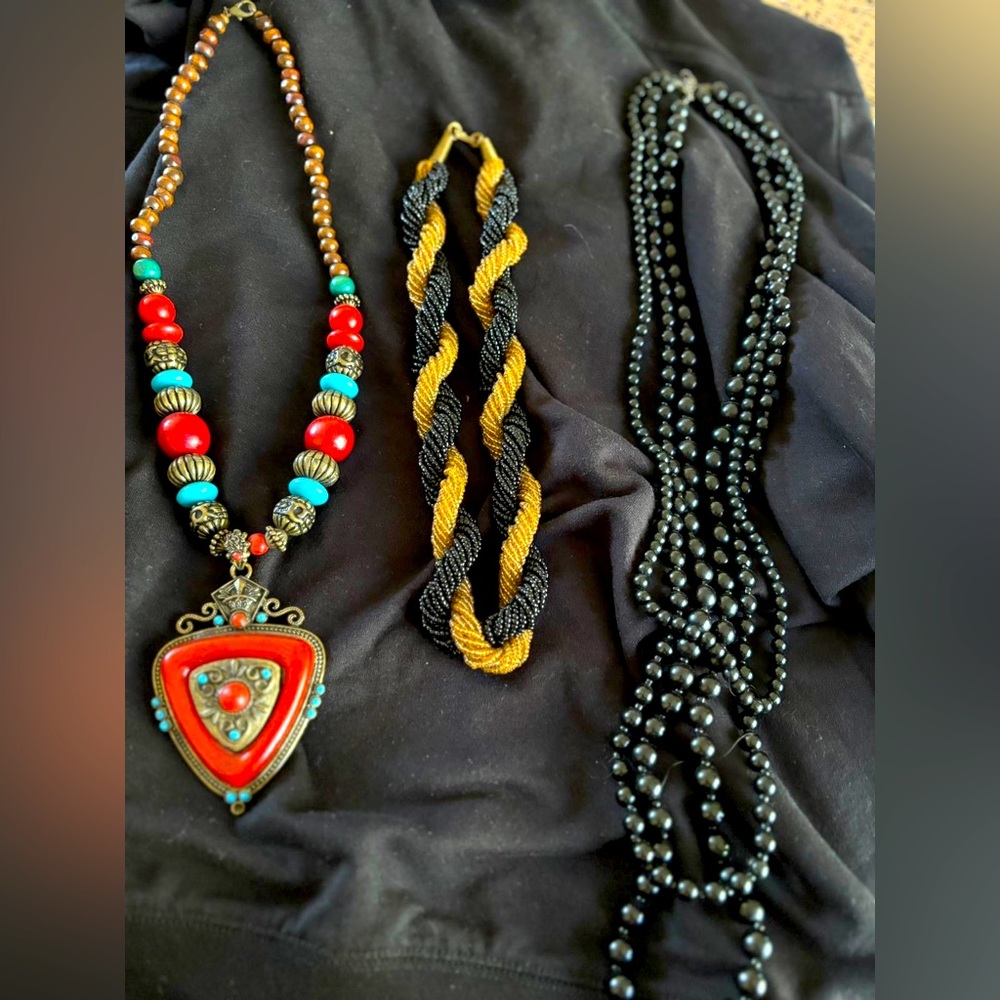 3 bead necklaces